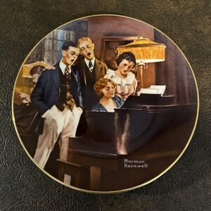 Norman Rockwell "Close Harmony" 1984 Collector Plate Number